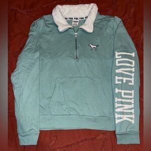 PINK Victoria's Secret Teal Pullover Jacket